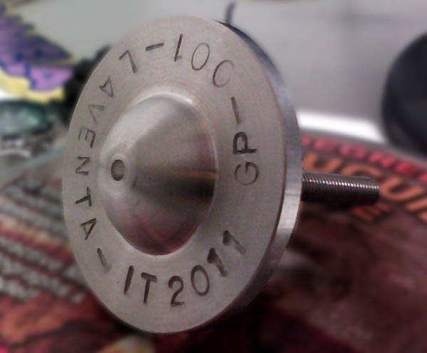 Il chiodo geodetico, che ora si trova sul St Paul