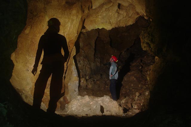 Nelle gallerie profonde delle Stufe. (foto V. Crobu)